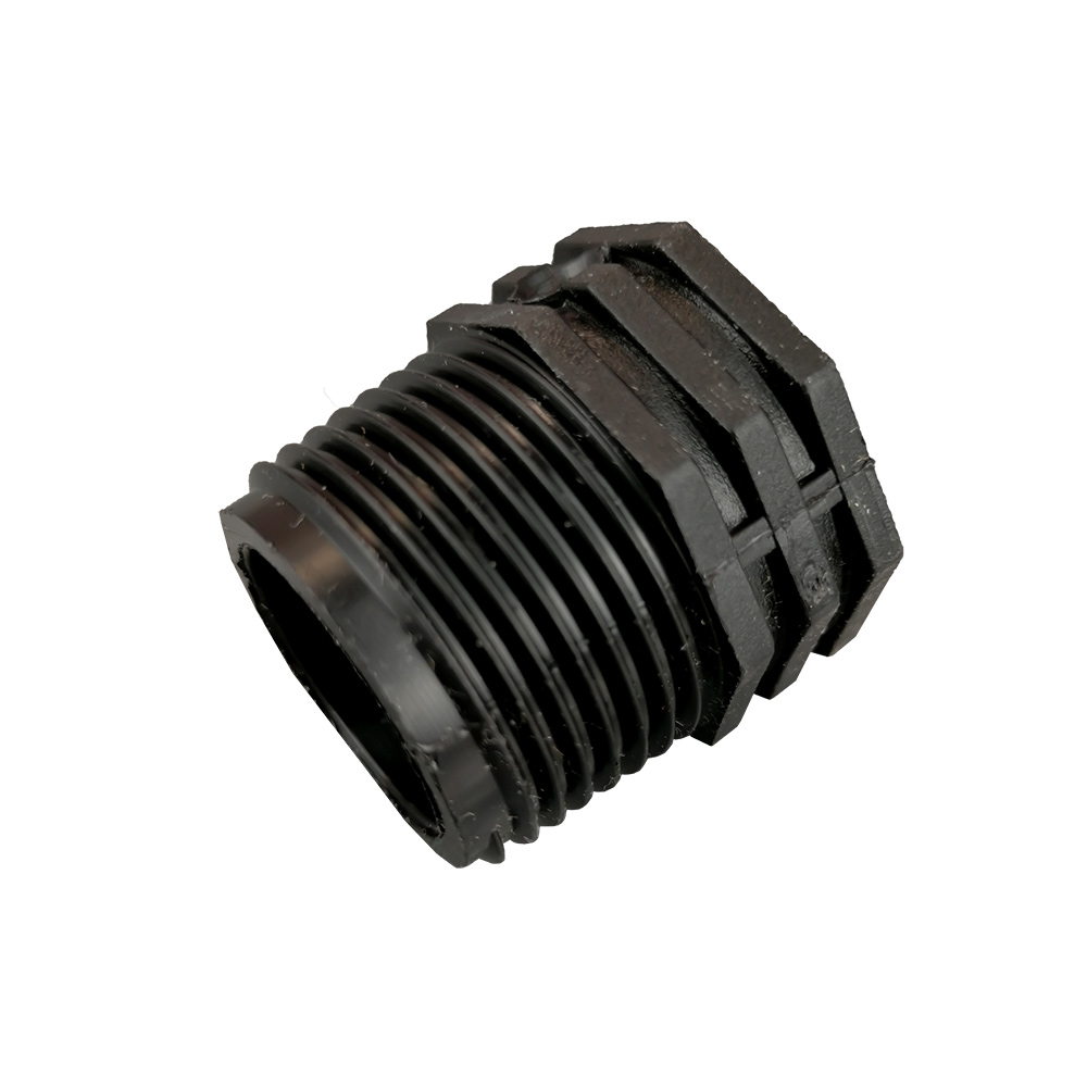 Nylon Reducer 3/4 inch M - 1/2 inch F Black