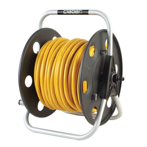 [HRM100-8-AS] Metal Hose Reel - Freestanding - c/w 100m of 8mm Ecoline Hose - assembled